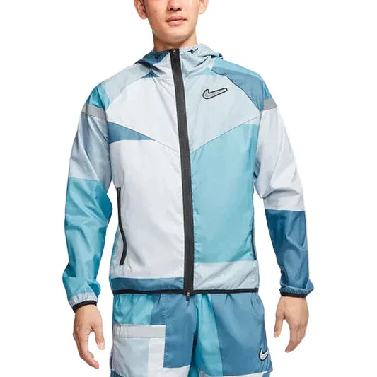 Nike - Blue Patchwork Jacket